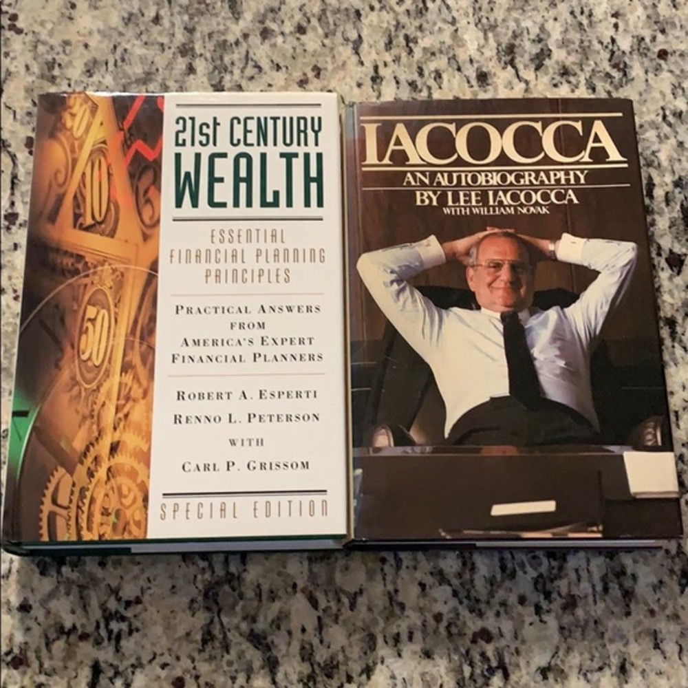 Lot of 2 Financial Wealth Books Hardcover